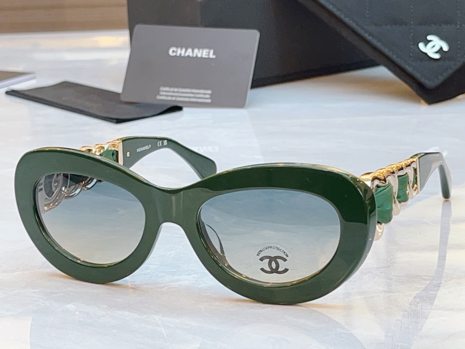 ，【CHANE*】香奈*儿新款太阳镜，MODEL：CH9182，SIZE：53口20-140