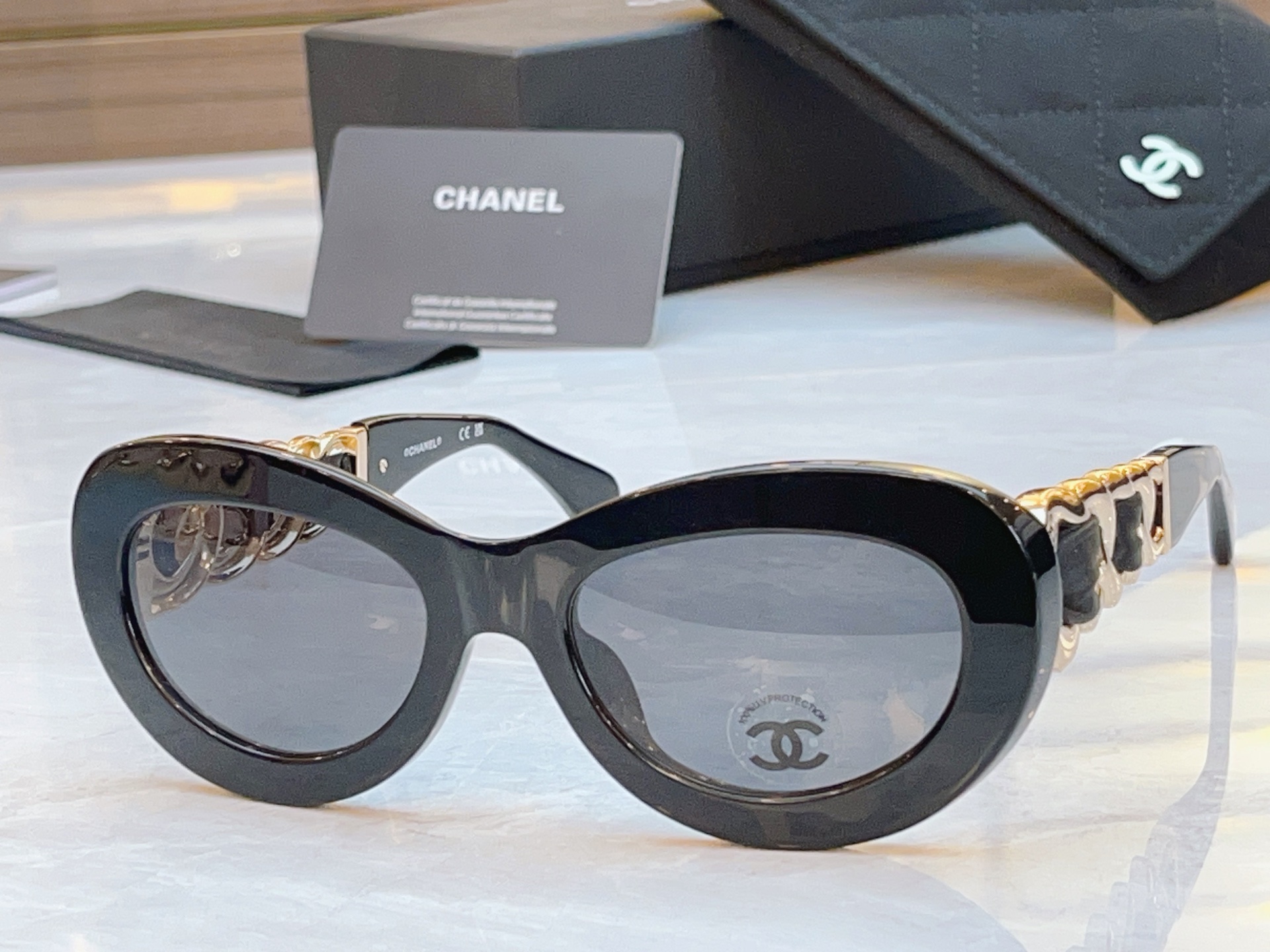 ，【CHANE*】香奈*儿新款太阳镜，MODEL：CH9182，SIZE：53口20-140