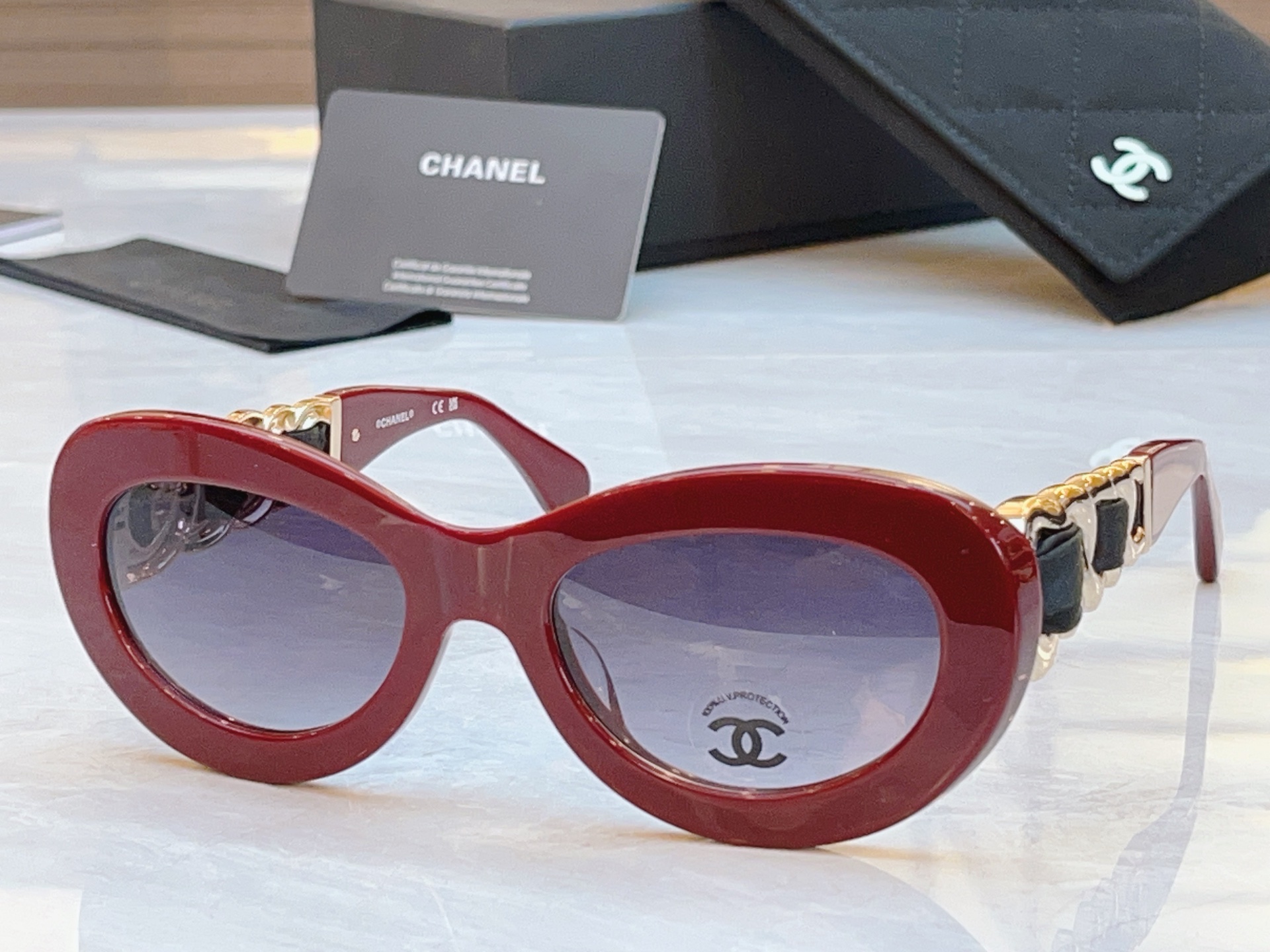 ，【CHANE*】香奈*儿新款太阳镜，MODEL：CH9182，SIZE：53口20-140