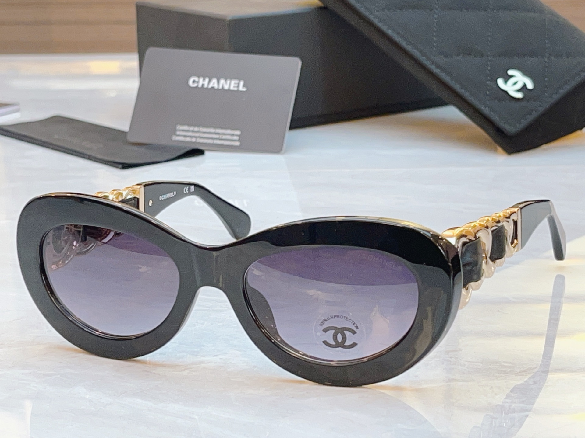 ，【CHANE*】香奈*儿新款太阳镜，MODEL：CH9182，SIZE：53口20-140