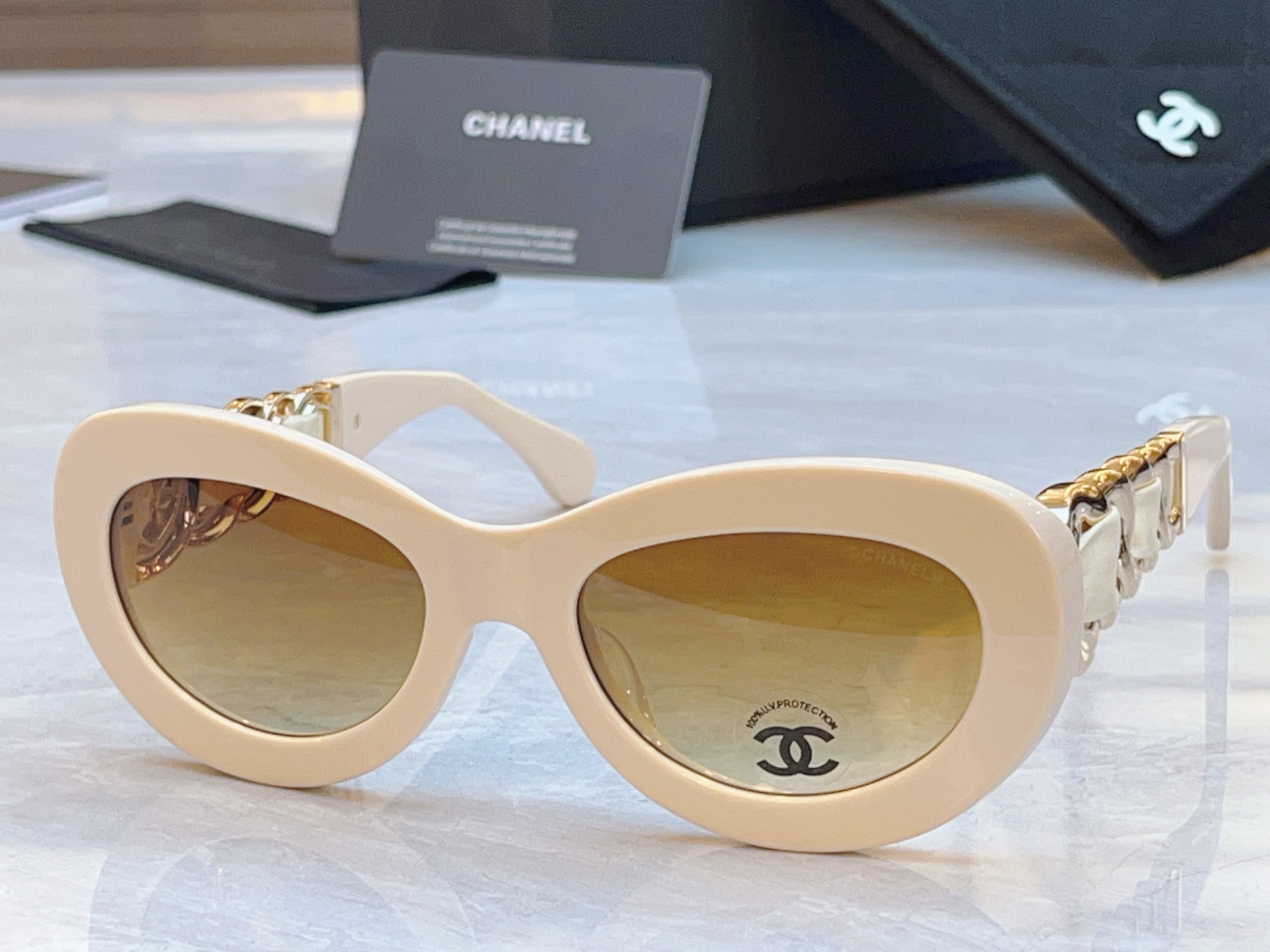 ，【CHANE*】香奈*儿新款太阳镜，MODEL：CH9182，SIZE：53口20-140