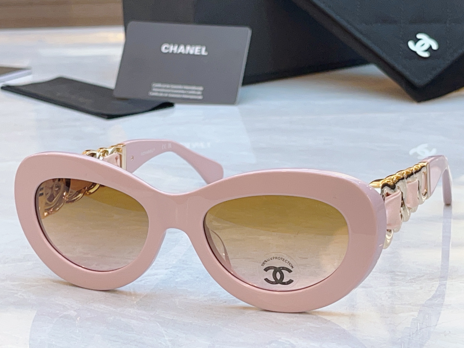 ，【CHANE*】香奈*儿新款太阳镜，MODEL：CH9182，SIZE：53口20-140