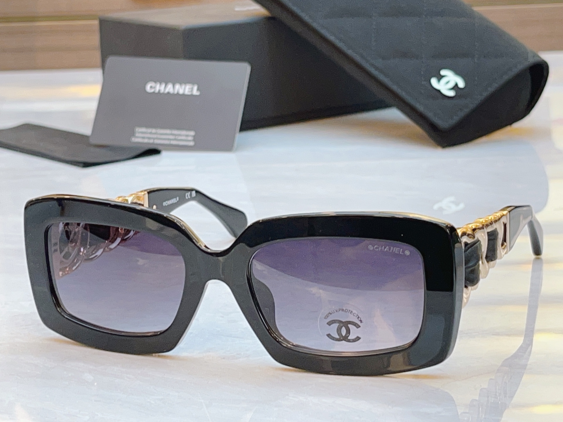 ，【CHANE*】香奈*儿新款太阳镜，MODEL：CH9183，SIZE：54口20-140