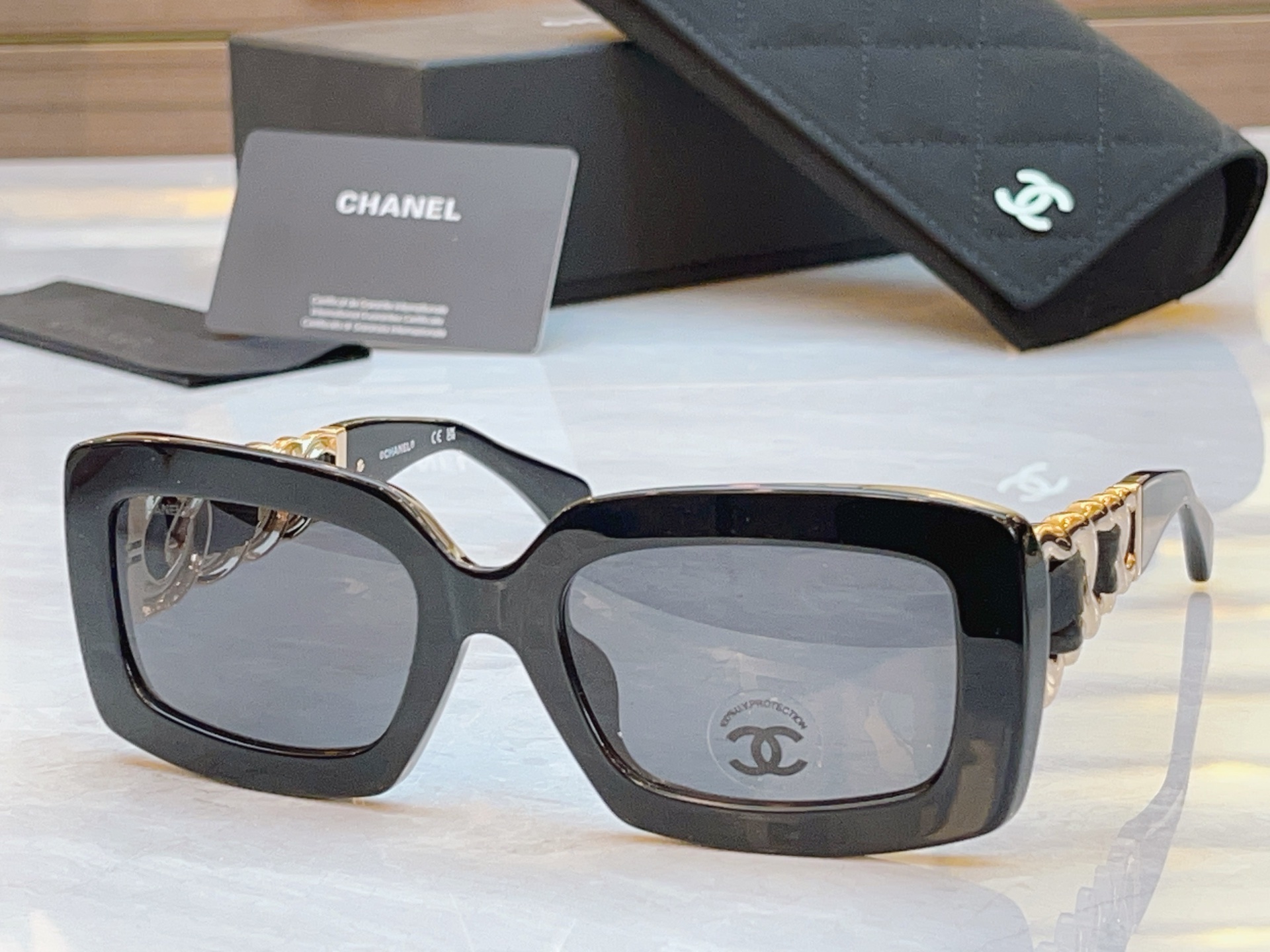 ，【CHANE*】香奈*儿新款太阳镜，MODEL：CH9183，SIZE：54口20-140