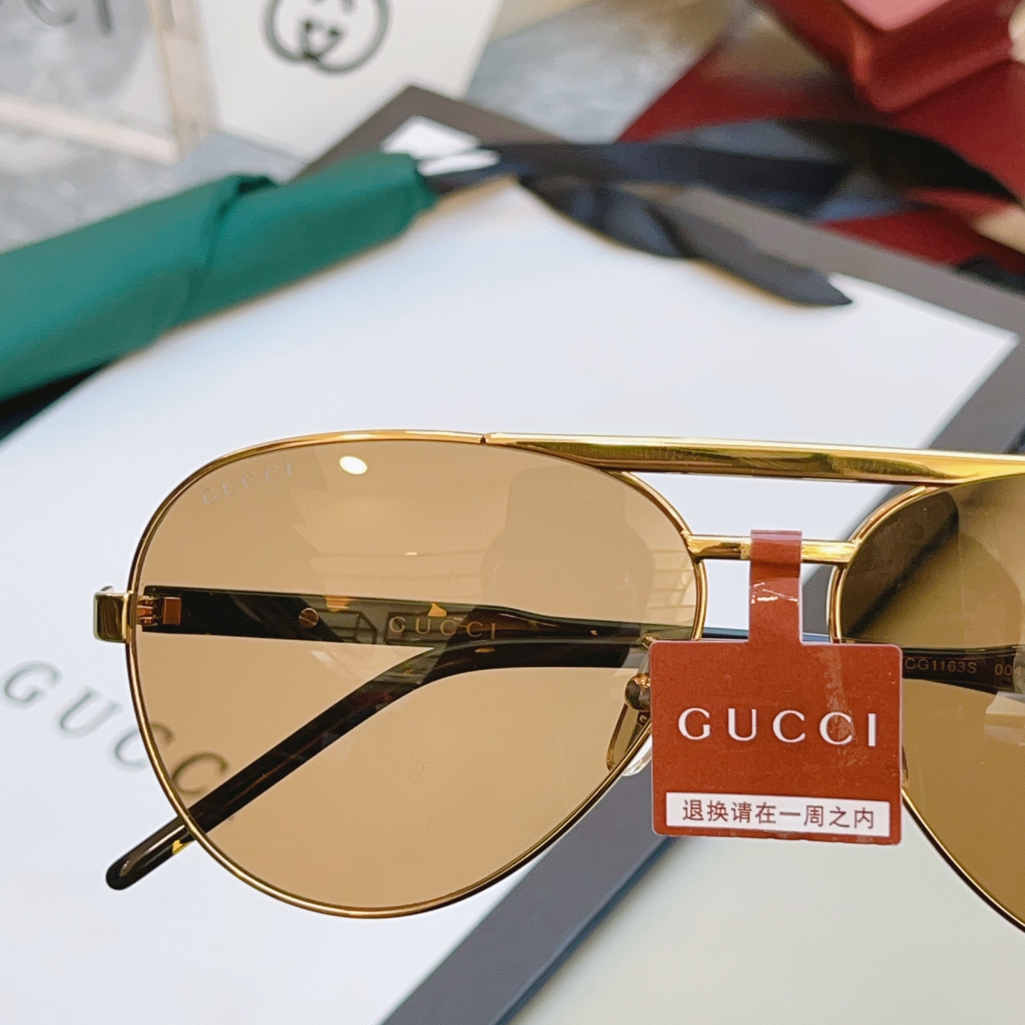 ，【GUCC*】古*驰新款太阳镜 高版本✨，MODEL：GG1163S，SIZE：60口13-145 M