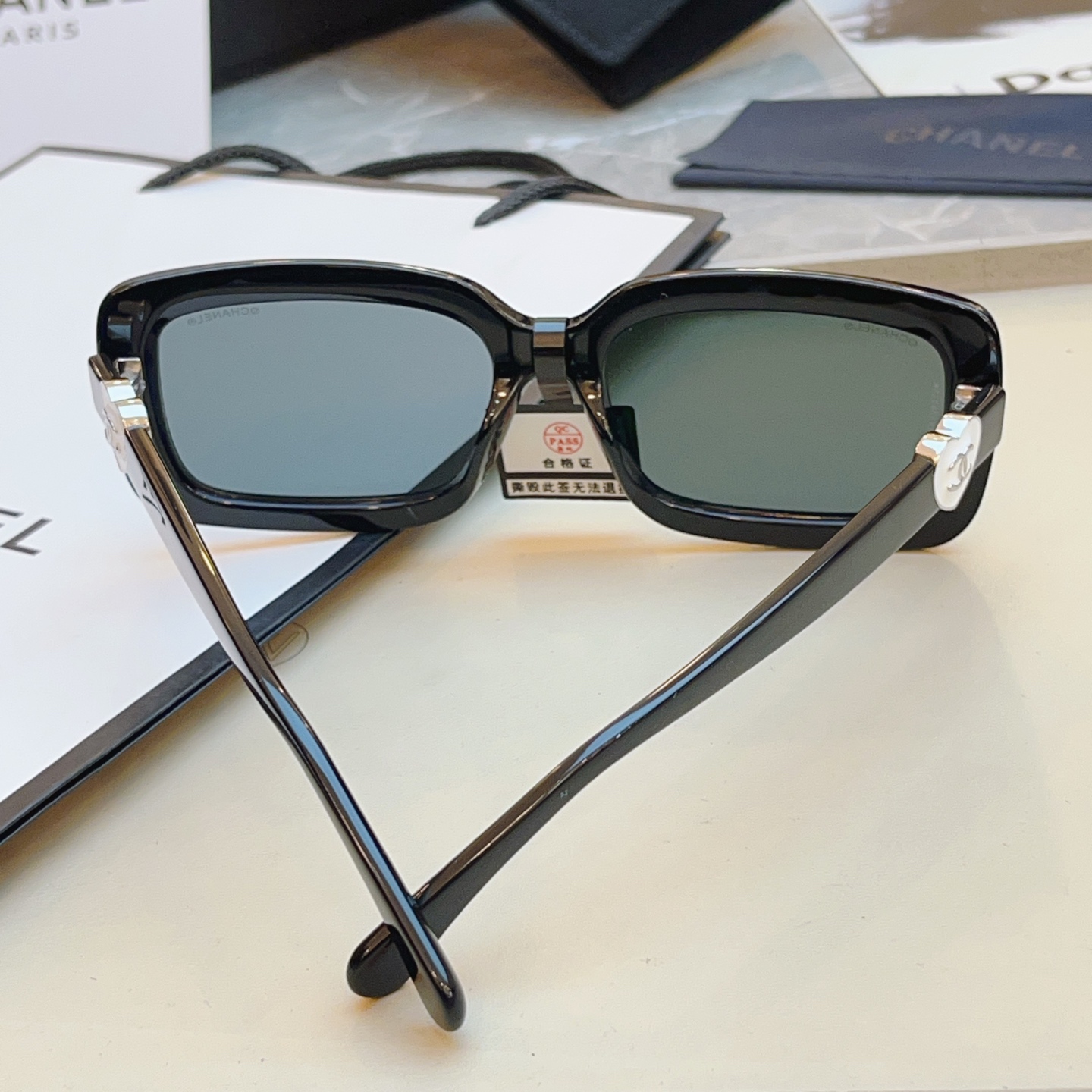 ，【CHANE*】香奈*儿新款太阳镜🕶️ 高版本✨，MODEL：CH5520-A，SIZE：56口17-