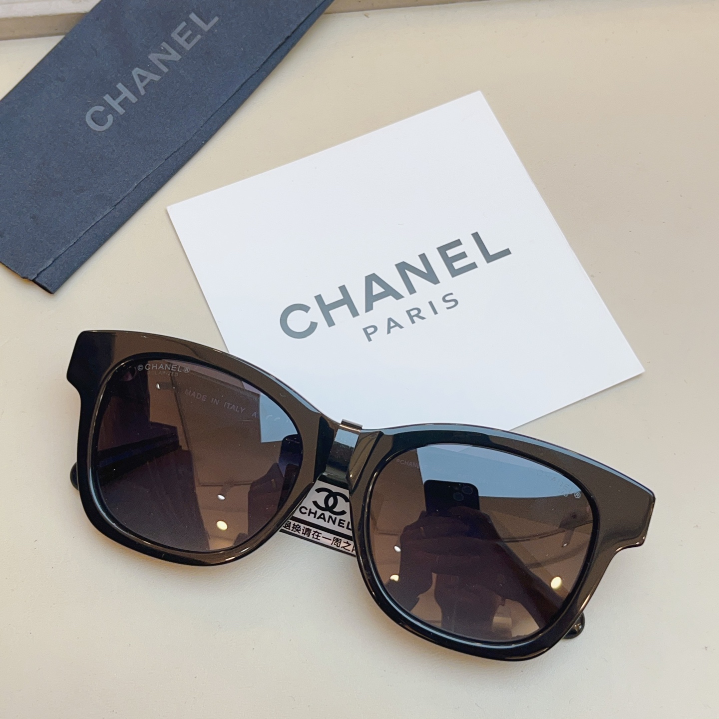 ，【CHANE*】香奈*儿新款太阳镜🕶️ 高版本✨，MODEL：CH5482-H，SIZE：54口17-