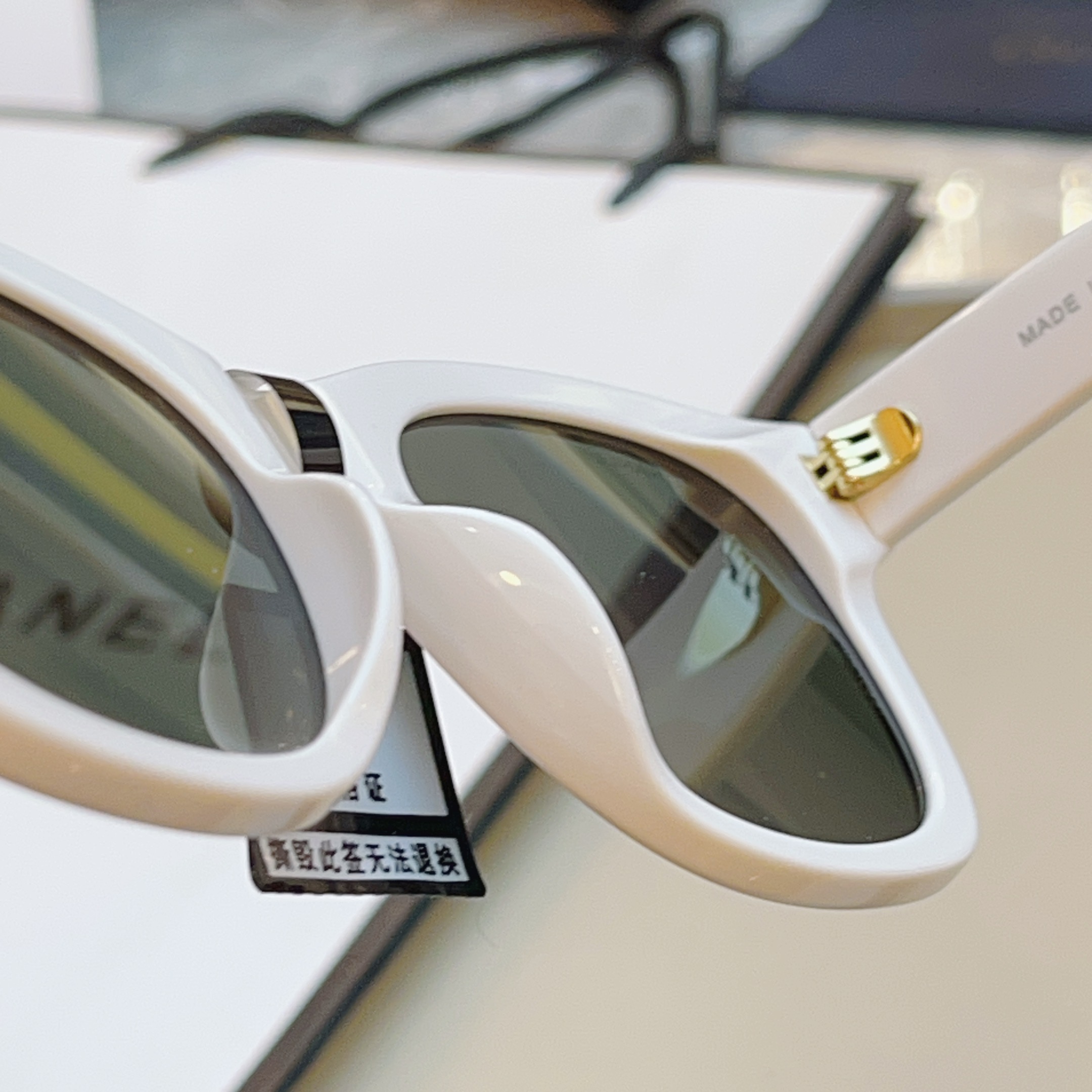 ，【CHANE*】香奈*儿新款太阳镜🕶️ 高版本✨，MODEL：CH5482-H，SIZE：54口17-