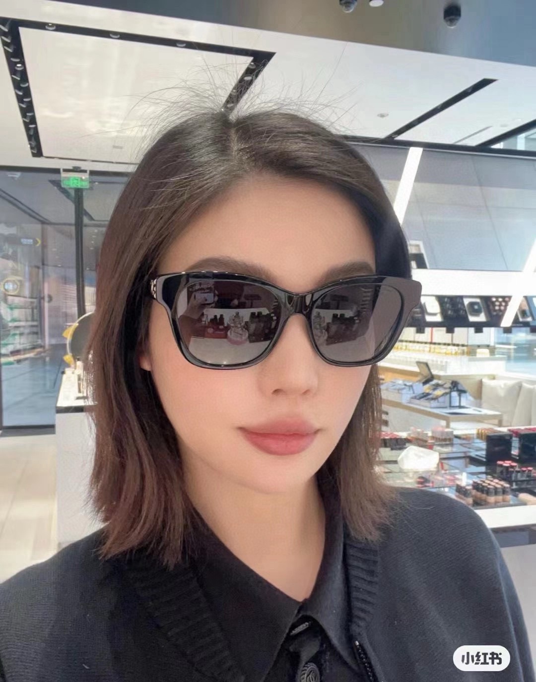 ，【CHANE*】香奈*儿新款太阳镜🕶️ 高版本✨，MODEL：CH5482-H，SIZE：54口17-