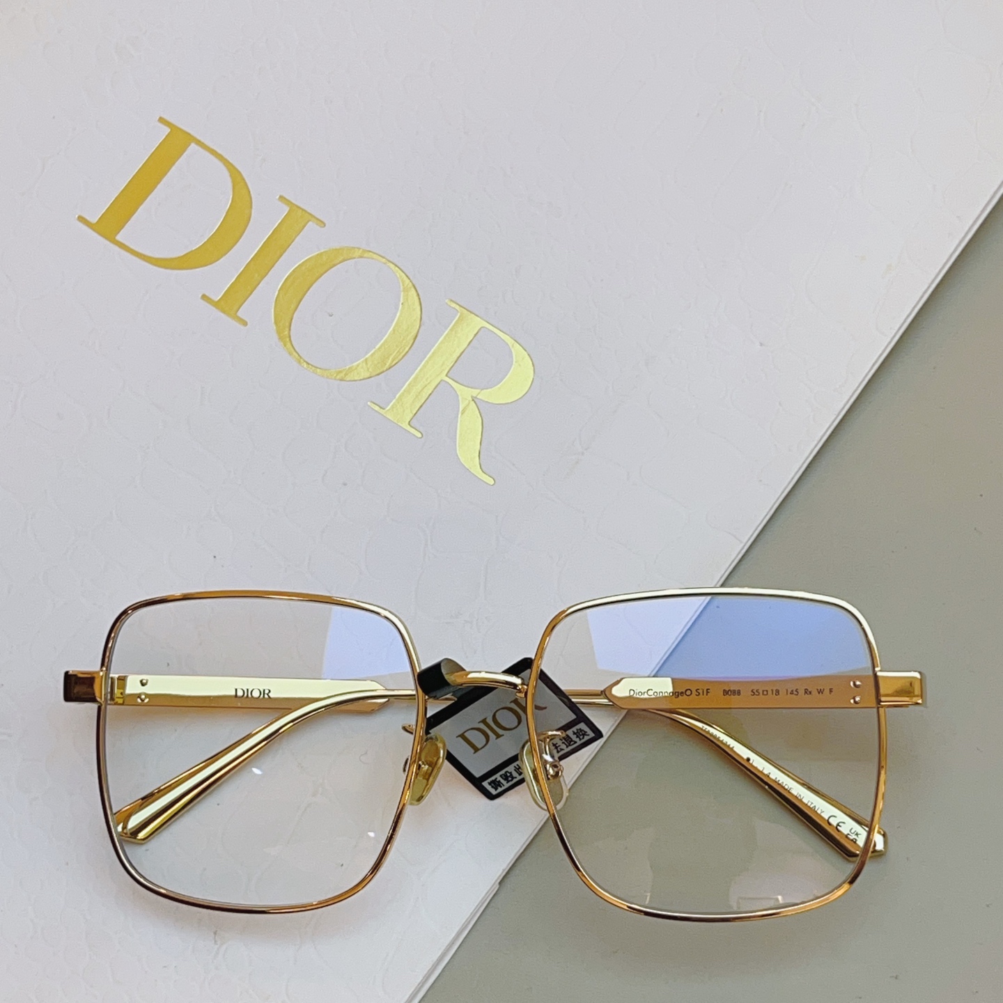 ，【DIO* 】迪*奥新款太阳镜🕶️，高版本 18K金电镀✨MODEL：DiorCannage S1U，