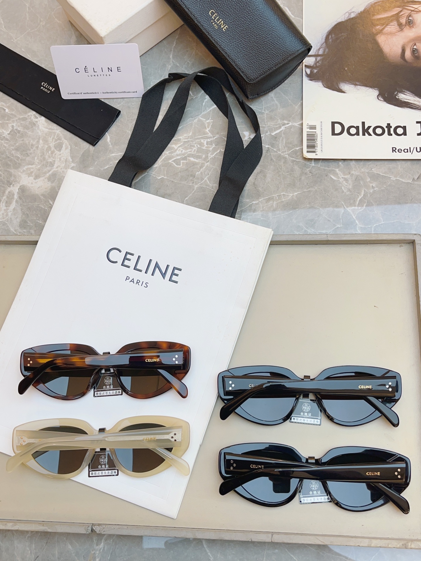 ，【CELIN*】赛*琳新款太阳镜🕶️ 高品质✨， MODEL:CL40286I，SIZE: 53口17