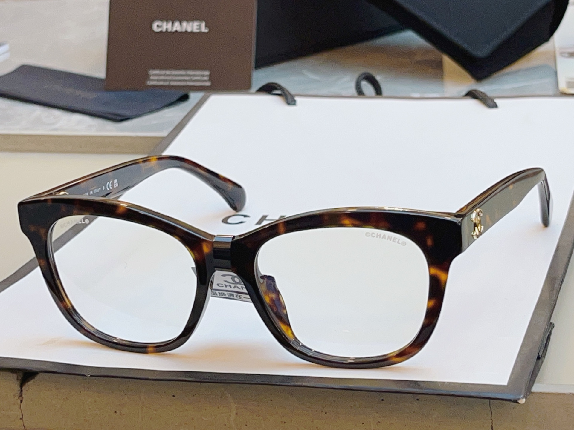 ，【CHANE*】香奈*儿新款眼镜架👓 高版本✨，MODEL：CH3483-A，SIZE：52口17-1