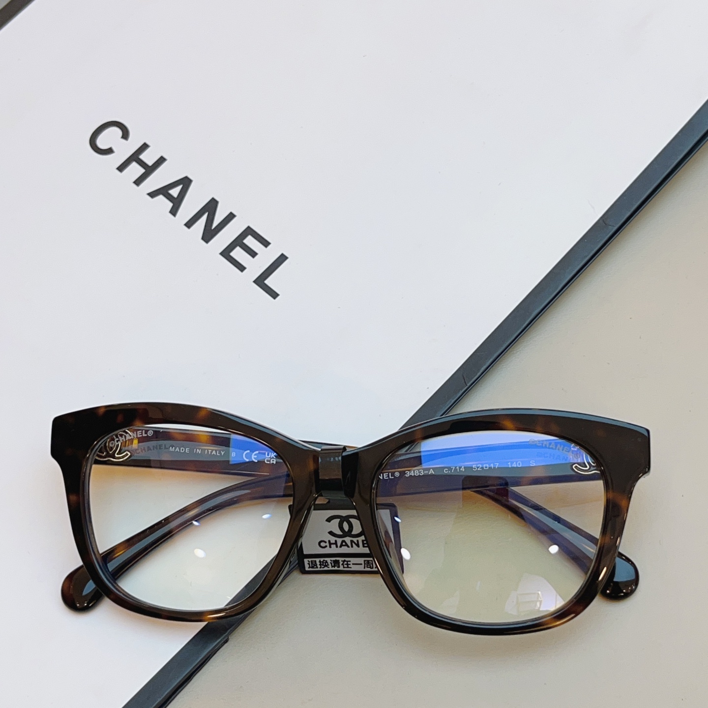🉐️185，【CHANE*】香奈*儿新款眼镜架👓 高版本✨，MODEL：CH3483-A，SIZE：52口17-140 S