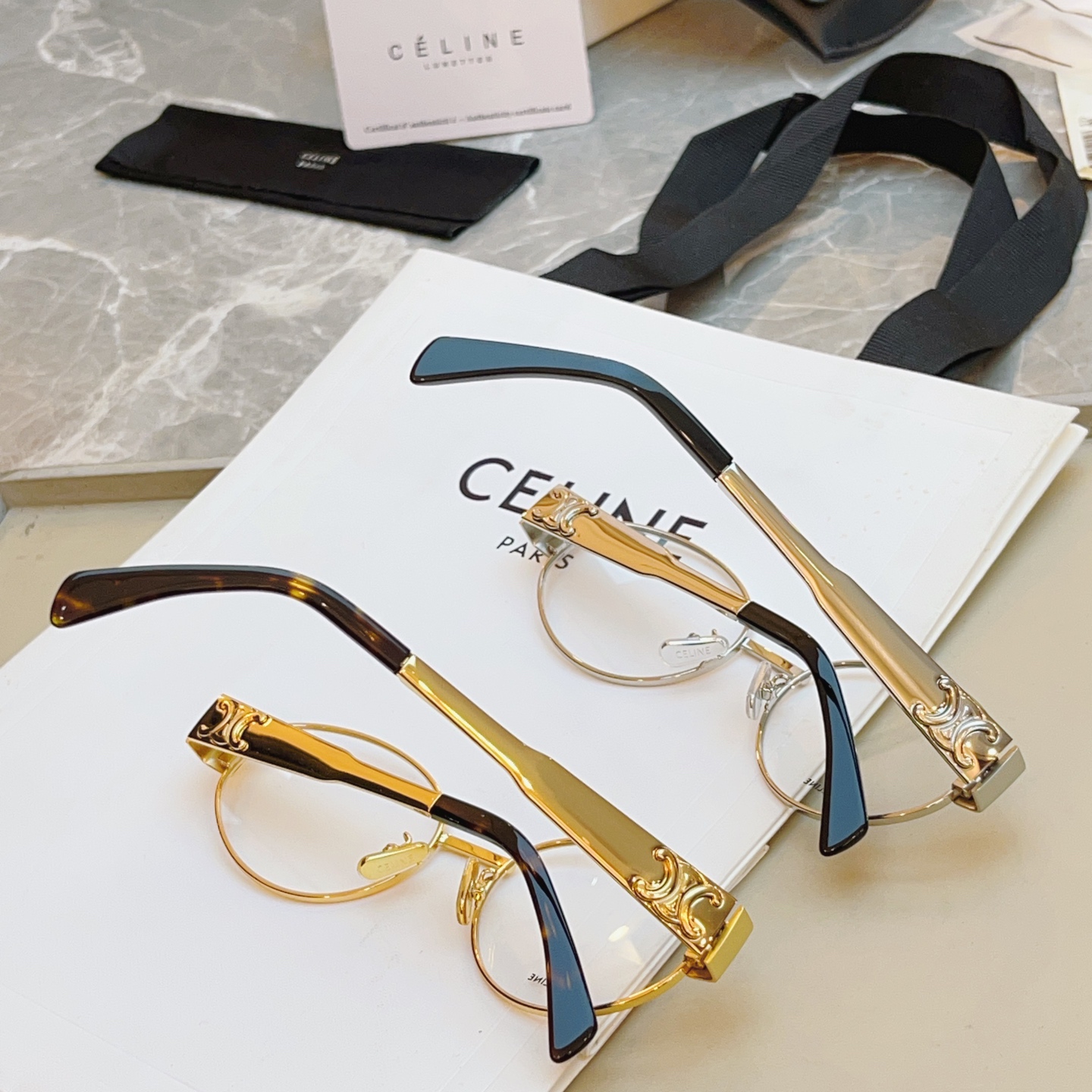 ，【CELIN*】赛*琳新款眼镜架👓 高品质✨， MODEL:CL50140U，SIZE: 53口17-
