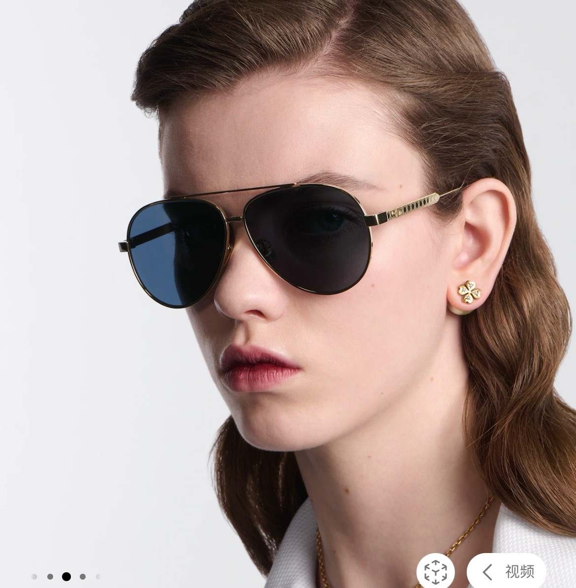 ，【DIO* 】迪*奥新款太阳镜🕶️，高版本 18K金电镀✨MODEL：DiorCannage A1U，
