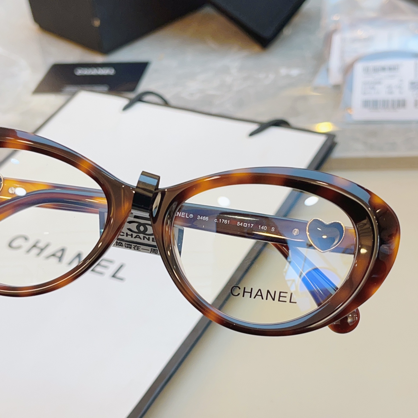 ，【CHANE*】香奈*儿新款眼镜架👓 高版本✨，MODEL：3466，SIZE：54口17-140 S