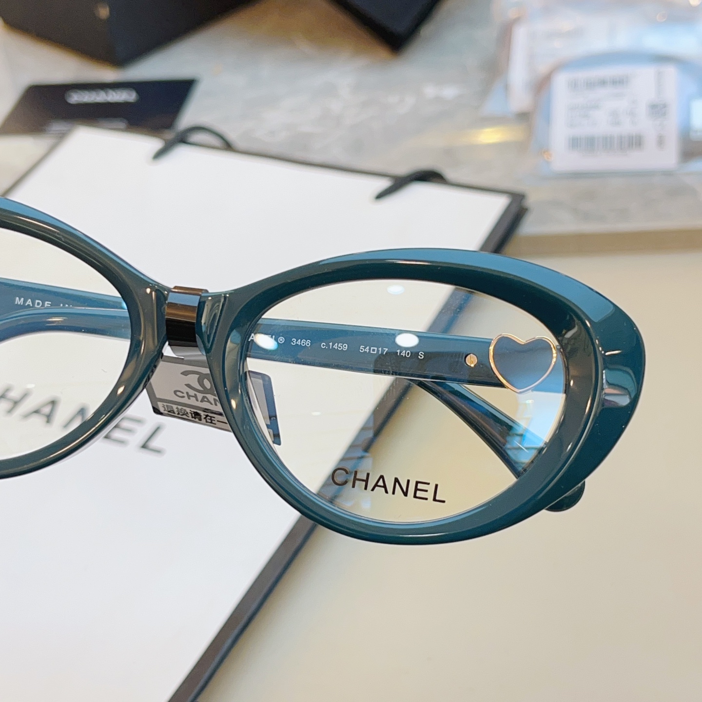 ，【CHANE*】香奈*儿新款眼镜架👓 高版本✨，MODEL：3466，SIZE：54口17-140 S