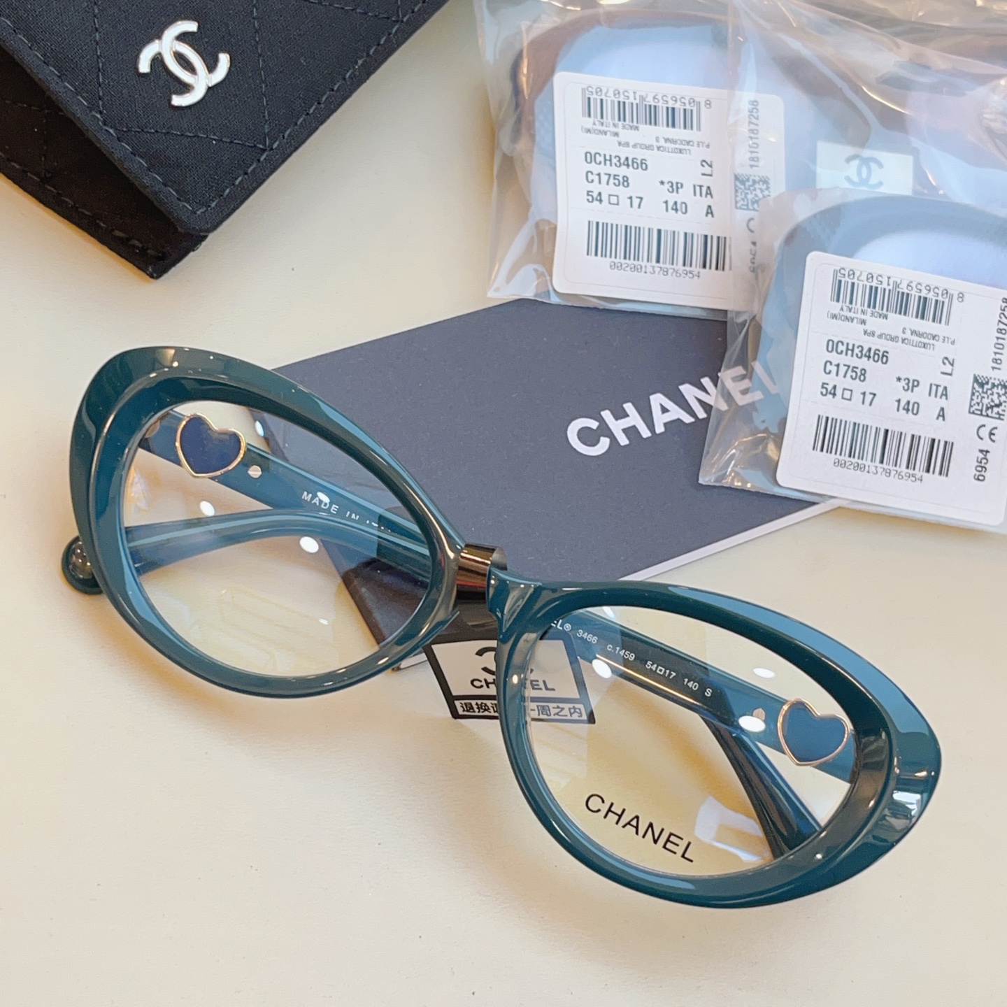 ，【CHANE*】香奈*儿新款眼镜架👓 高版本✨，MODEL：3466，SIZE：54口17-140 S