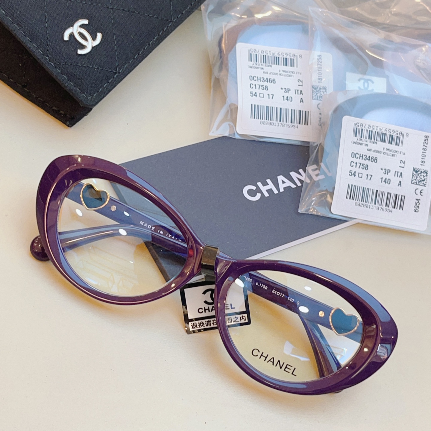，【CHANE*】香奈*儿新款眼镜架👓 高版本✨，MODEL：3466，SIZE：54口17-140 S