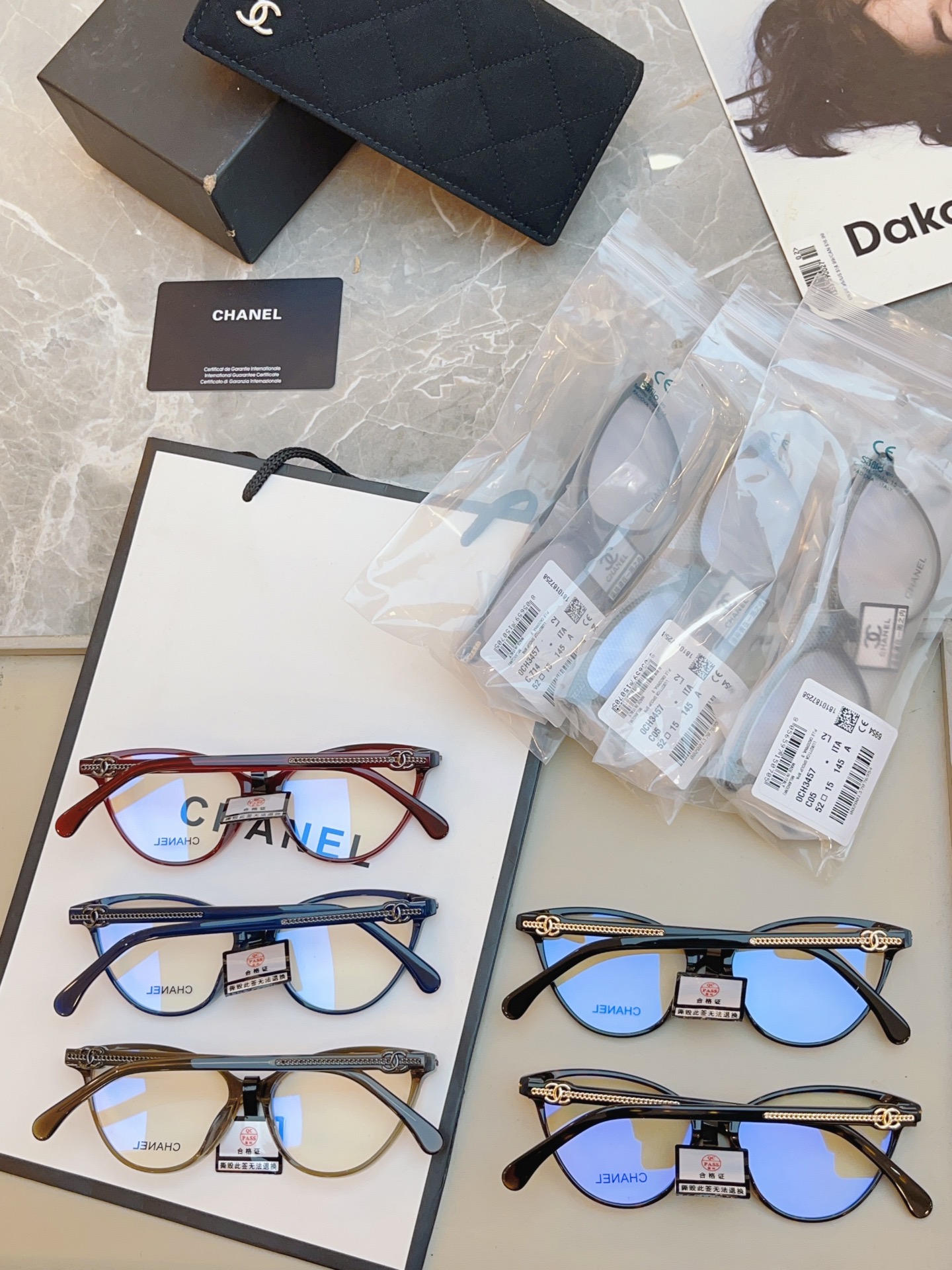 ，【CHANE*】香奈*儿新款眼镜架👓 高版本✨，MODEL：CH3457，SIZE：52口15-145