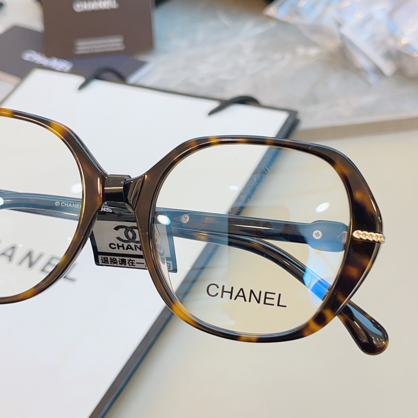，【CHANE*】香奈*儿新款眼镜架👓 高版本✨，MODEL：CH3458，SIZE：52口17-145