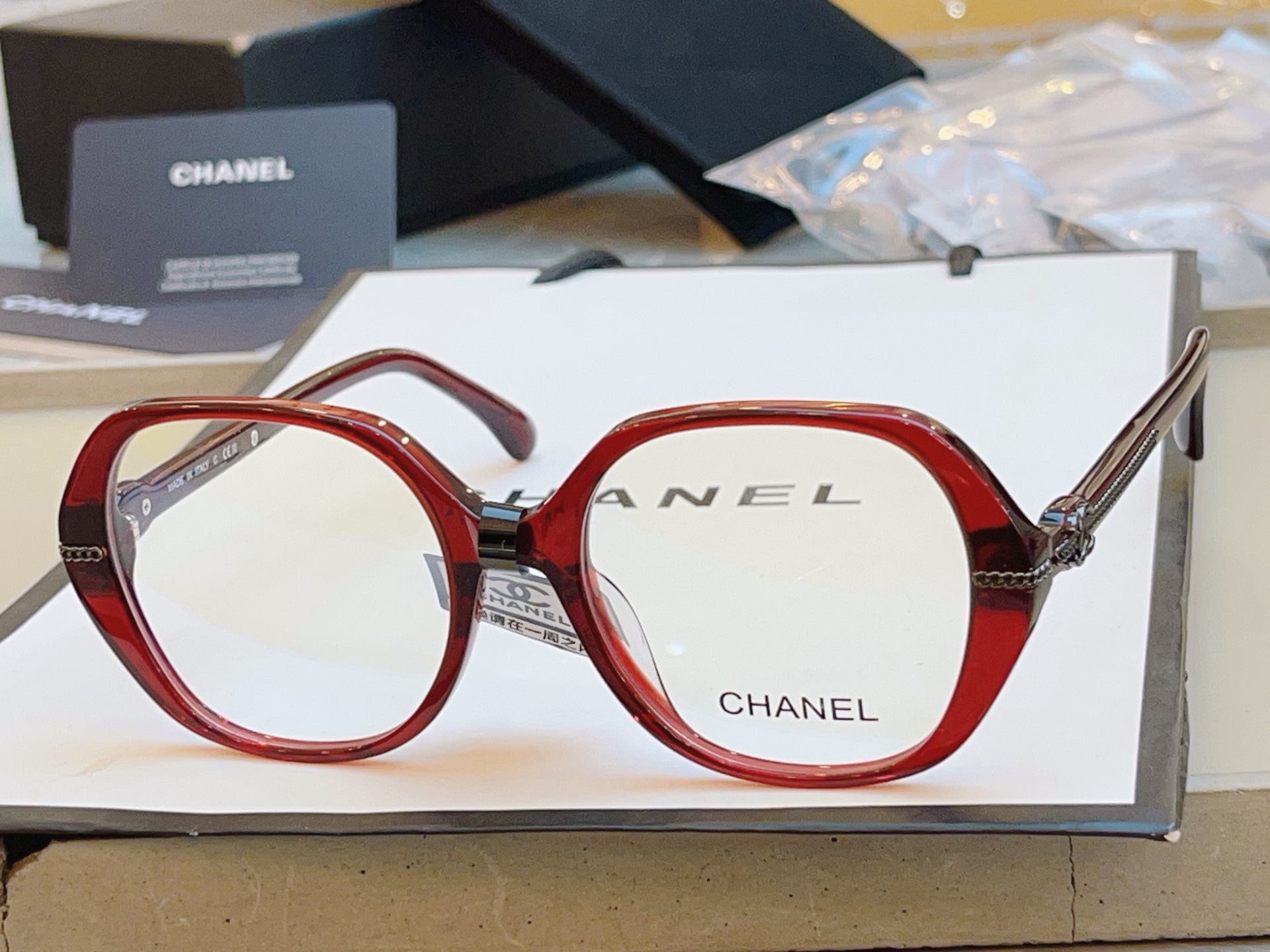 ，【CHANE*】香奈*儿新款眼镜架👓 高版本✨，MODEL：CH3458，SIZE：52口17-145