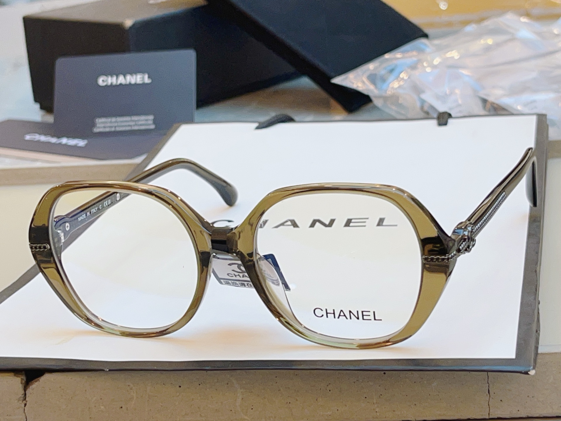 ，【CHANE*】香奈*儿新款眼镜架👓 高版本✨，MODEL：CH3458，SIZE：52口17-145