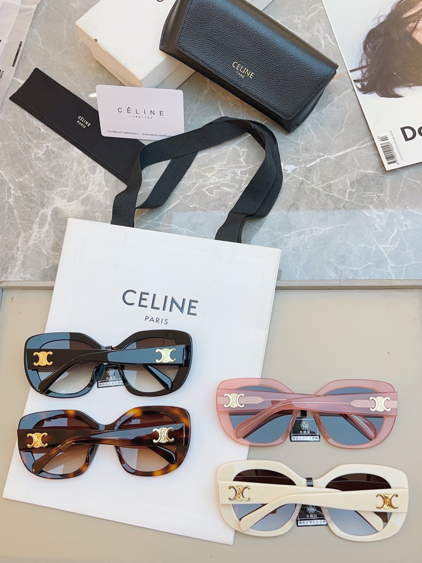 ，【CELIN*】赛*琳新款太阳镜🕶️ 高品质✨， MODEL:CL40226U，SIZE: 55口19