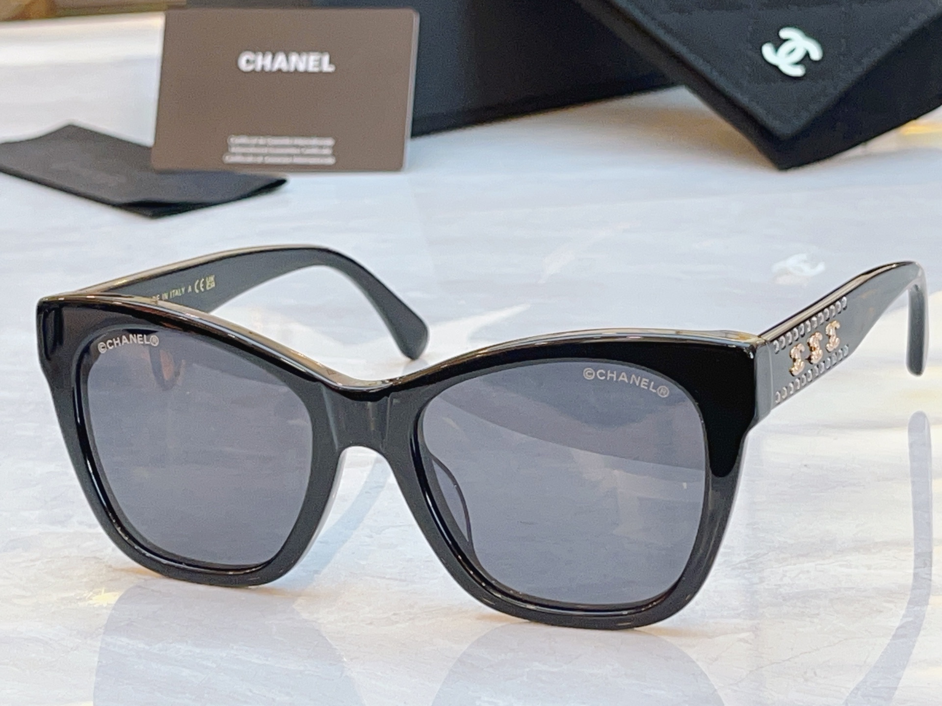 ，【CHANE*】香奈儿新款太阳镜，MODEL：CH9162-B，SIZE：54口20-140