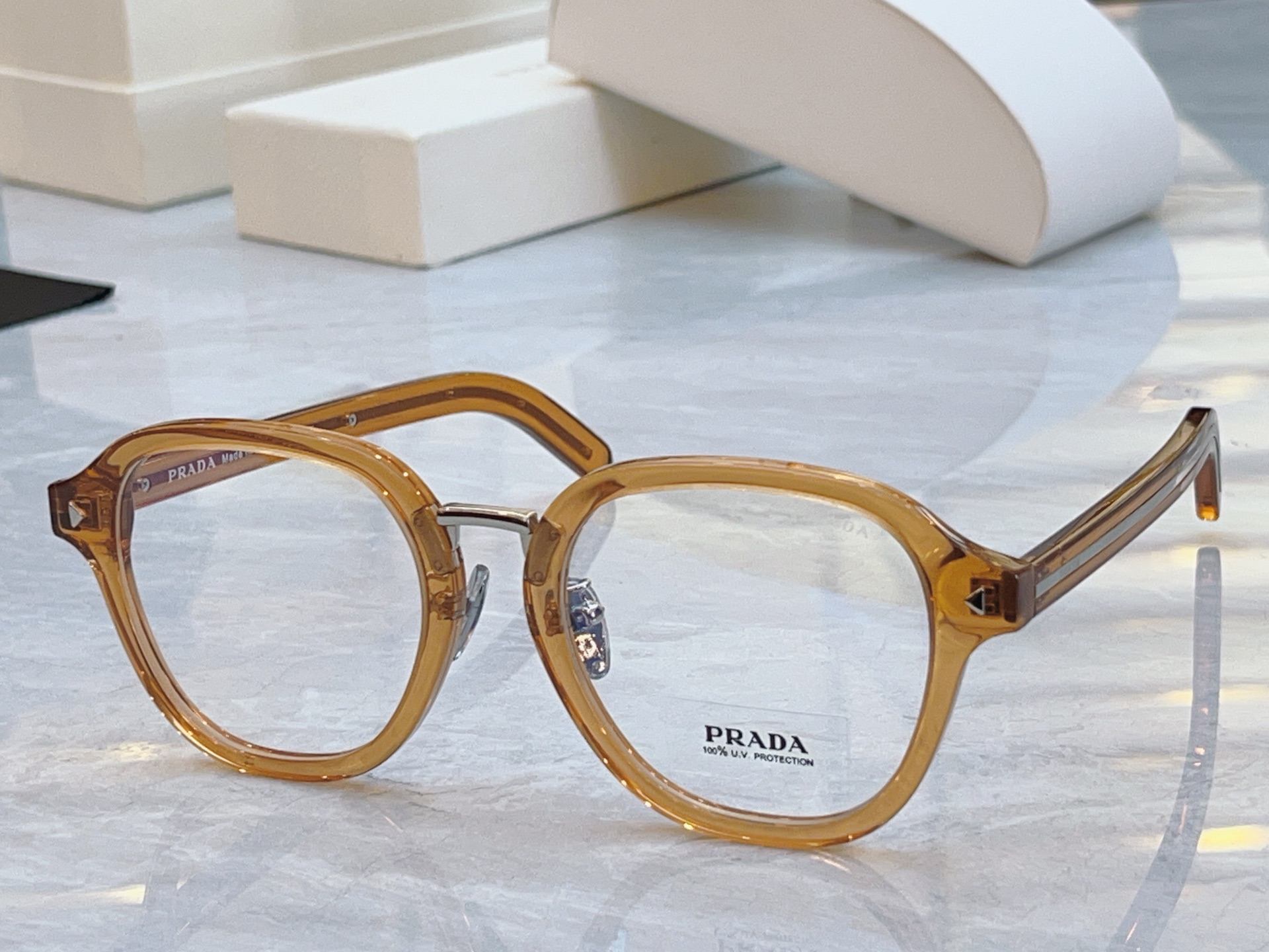 ，【PRAD*】普拉*达新款眼镜架，MODEL：SPR C05V，SIZE：52口21-145