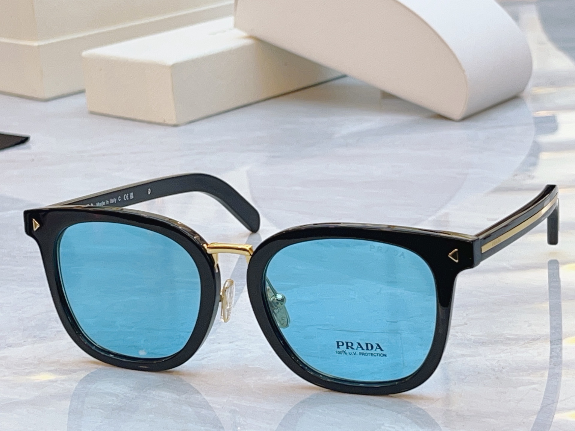 ，【PRAD*】普拉*达新款太阳镜，MODEL：SPR C01SD，SIZE：53口20-145