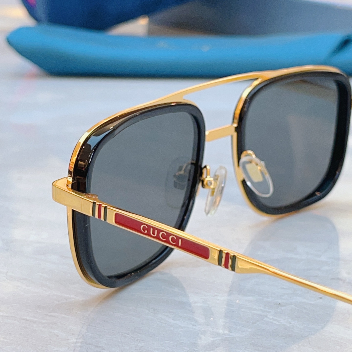 ，【GUCC*】古*驰新款太阳镜，GG1647，SIZE:52口21-140