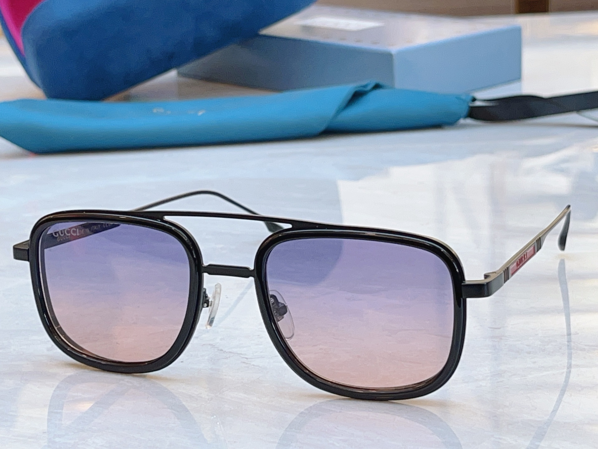 ，【GUCC*】古*驰新款太阳镜，GG1647，SIZE:52口21-140