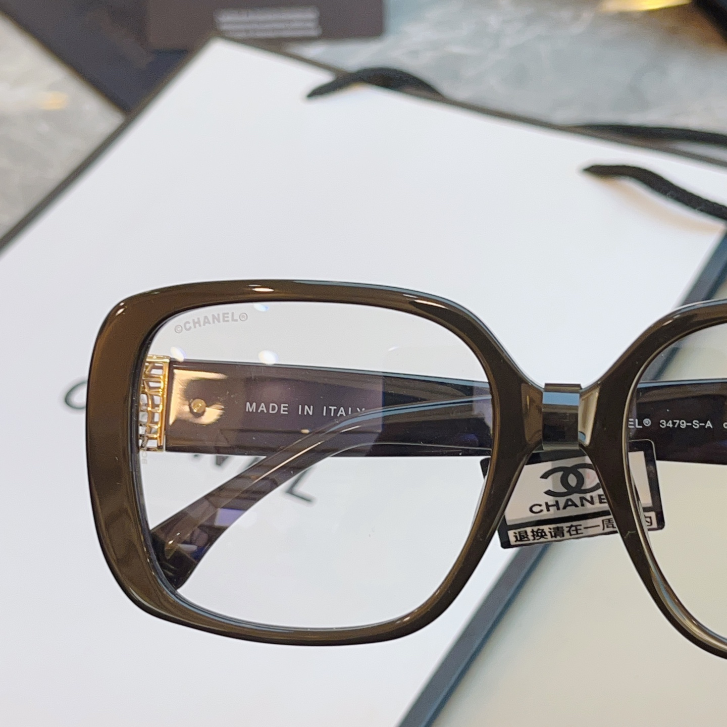 ，【CHANE*】香奈*儿新款眼镜架👓 高版本✨，MODEL：3479-S-A，SIZE：54口17-1