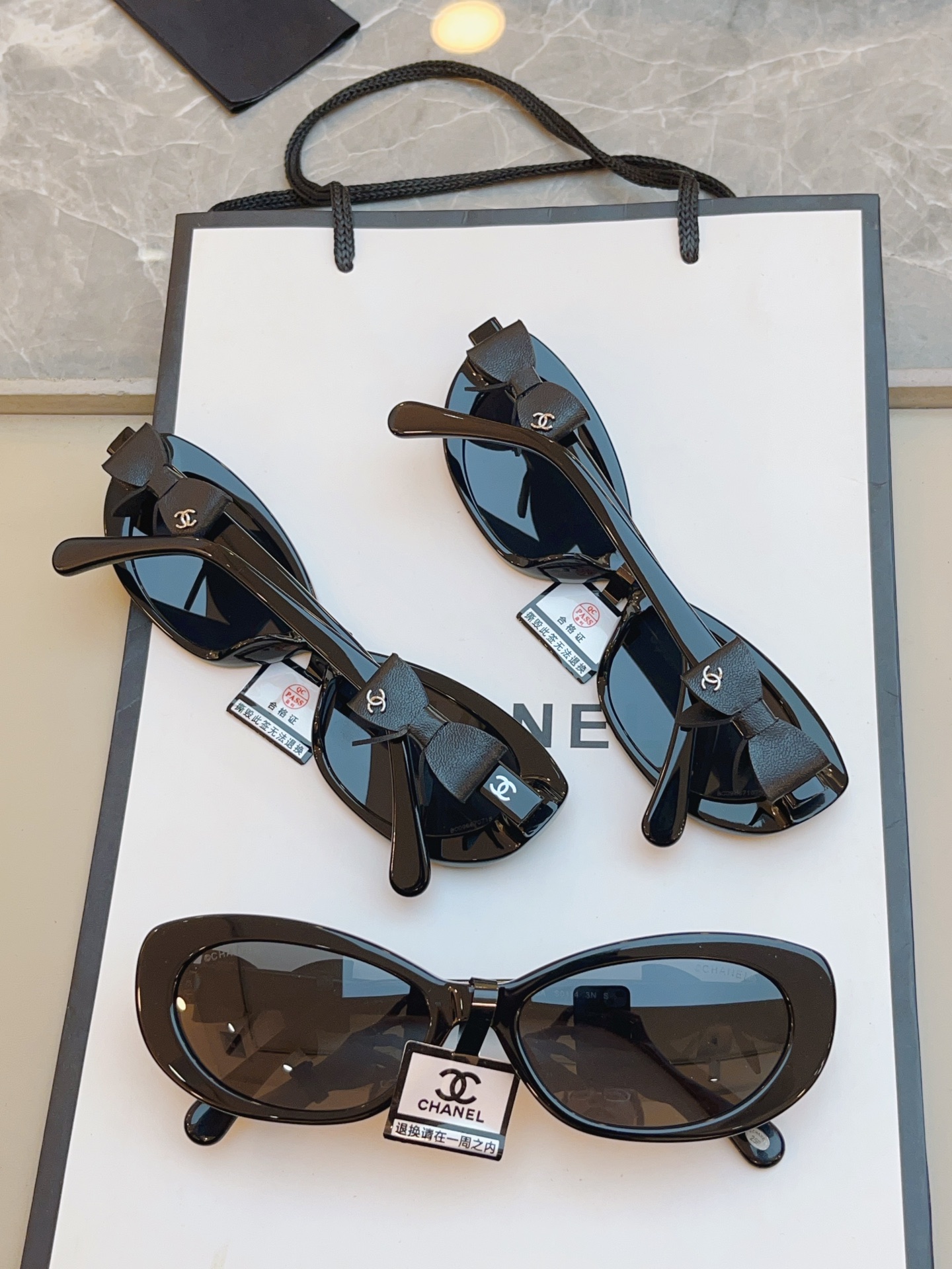 ，【CHANE*】香奈*儿新款太阳镜🕶️ 高版本✨，MODEL：71735A，SIZE：52口17-14