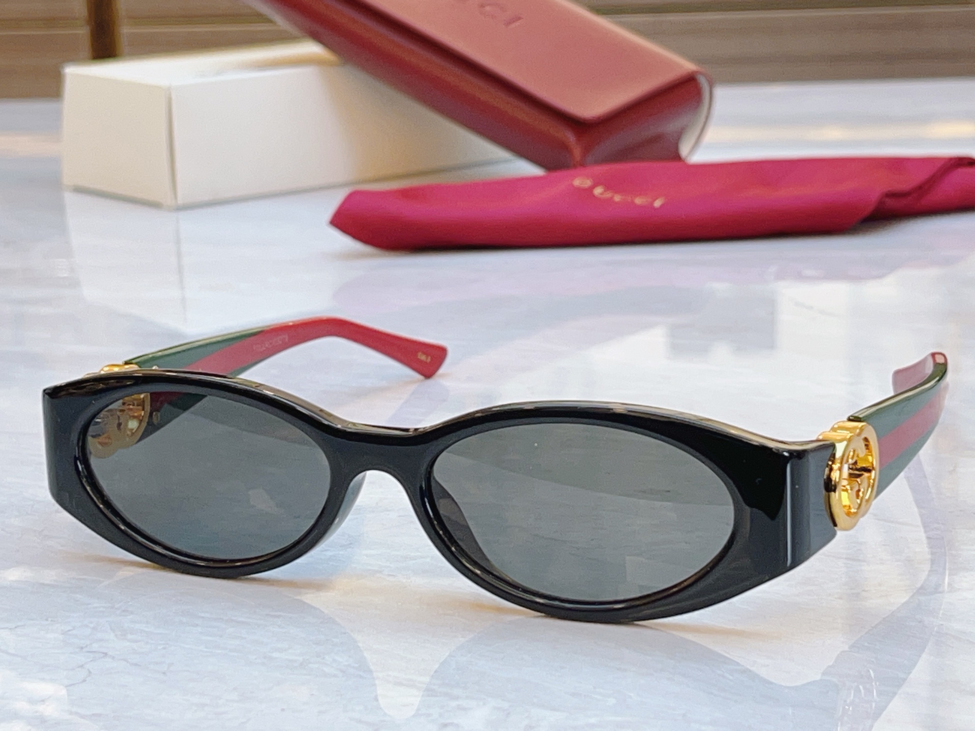 ，【GUCC*】古*驰新款太阳镜，GG1660S，SIZE:54口16-135