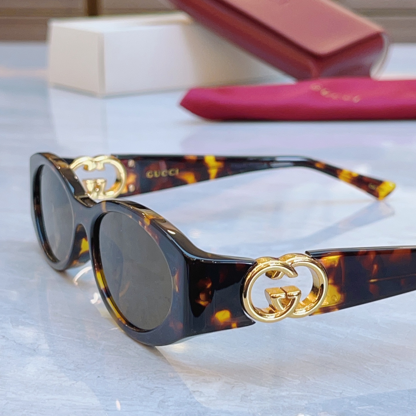 ，【GUCC*】古*驰新款太阳镜，GG1660S，SIZE:54口16-135