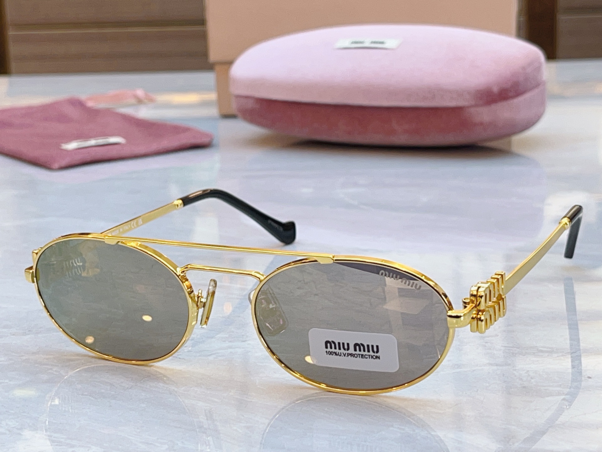 ，【MIUMI*】缪*缪新款太阳镜🕶️，Mod:SMU 54ZS，SIZE:53口19-140