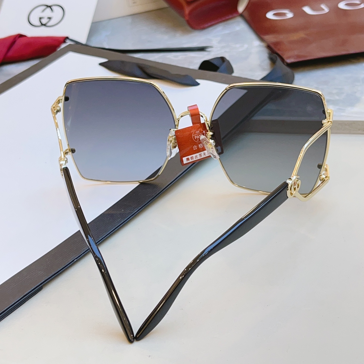 ，【GUCC*】古驰新款太阳镜🕶️ 高版本✨，MODEL：GG1564SA，SIZE:61口17-145