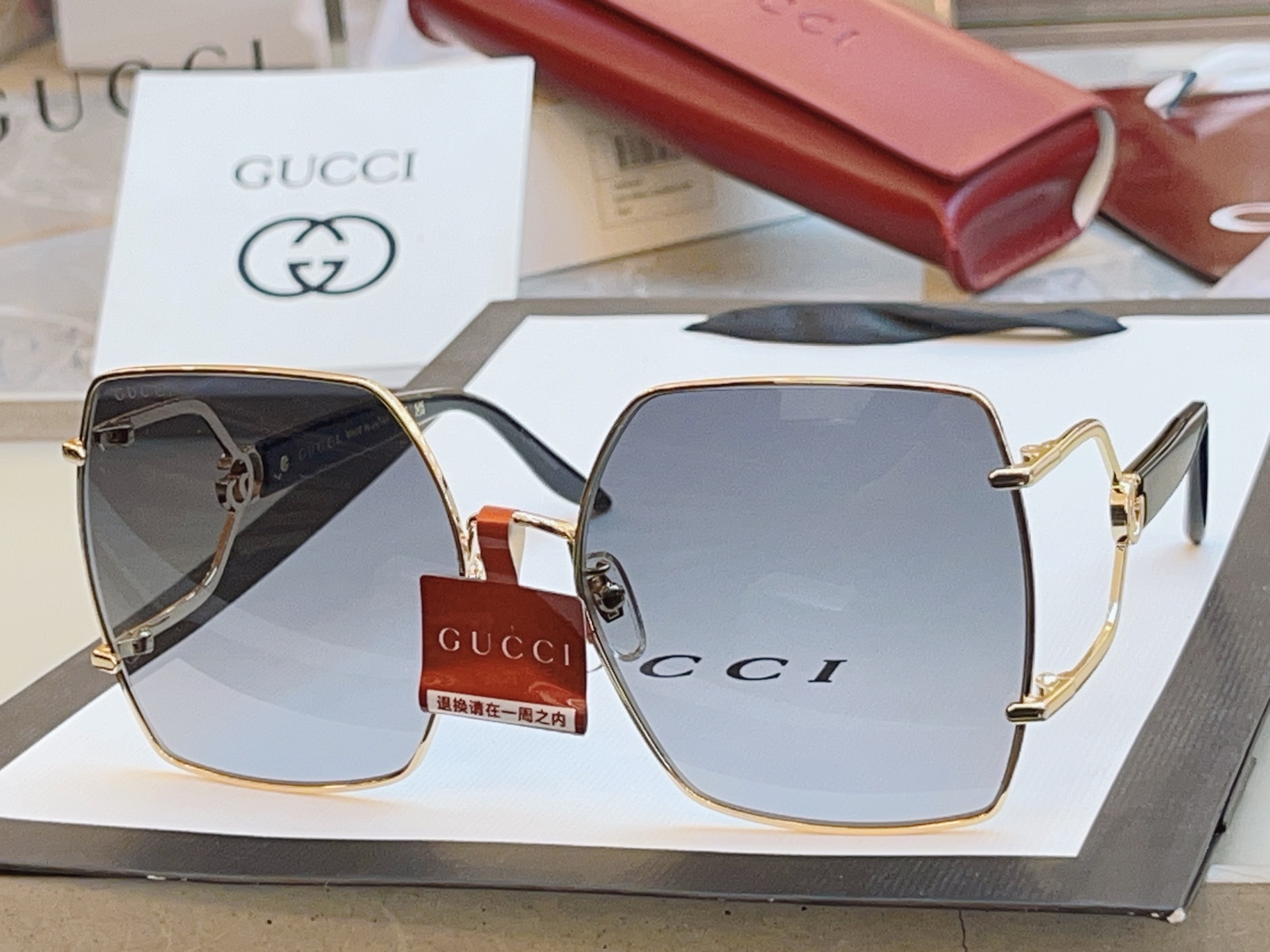 ，【GUCC*】古驰新款太阳镜🕶️ 高版本✨，MODEL：GG1564SA，SIZE:61口17-145