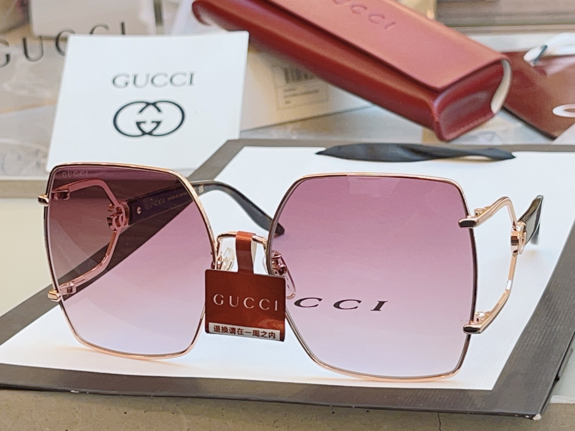 ，【GUCC*】古驰新款太阳镜🕶️ 高版本✨，MODEL：GG1564SA，SIZE:61口17-145