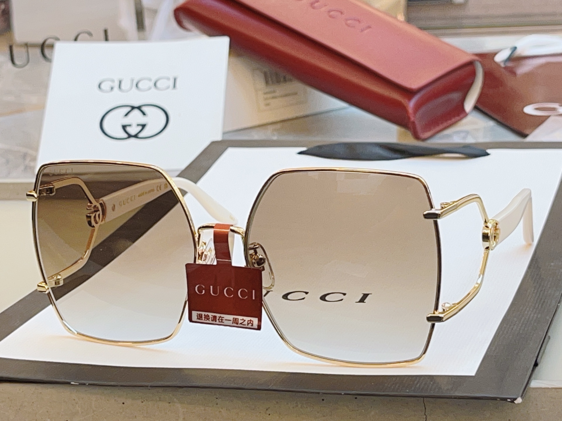 ，【GUCC*】古驰新款太阳镜🕶️ 高版本✨，MODEL：GG1564SA，SIZE:61口17-145