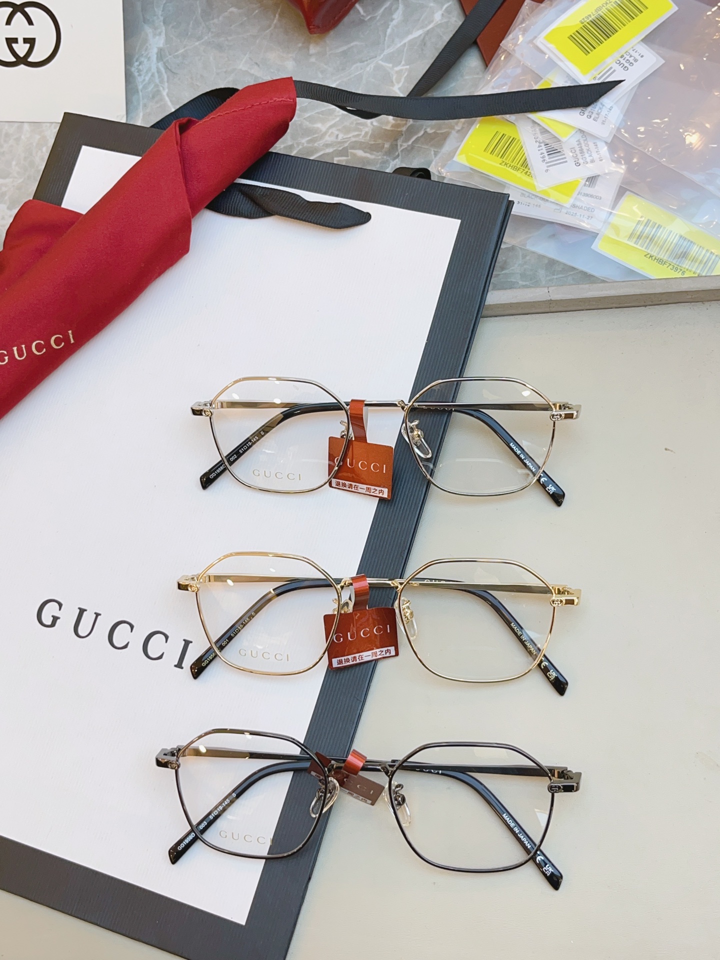 ，【GUCC*】古驰新款眼镜架👓 高版本✨，MODEL：GG1956OA，SIZE:51口19-145 