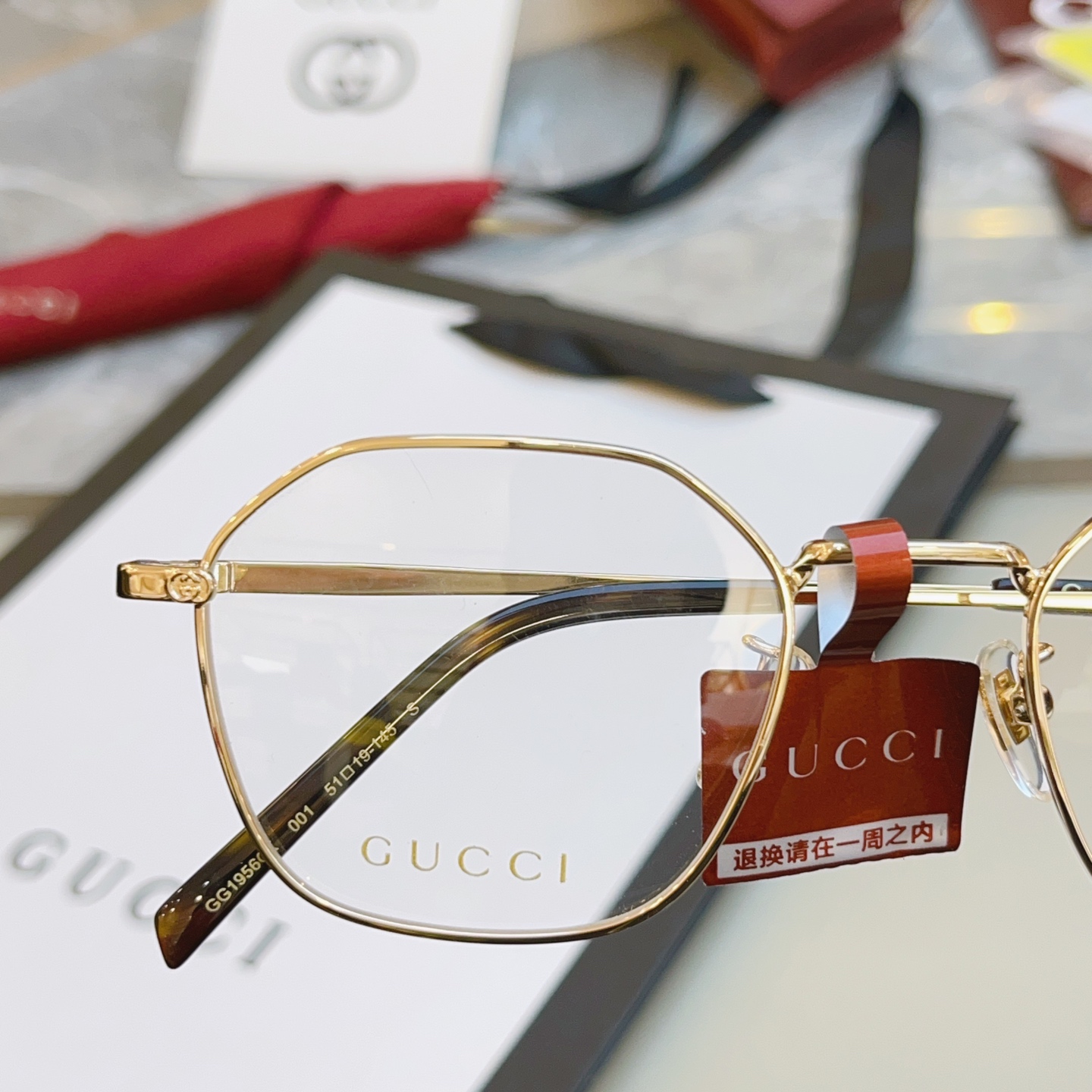 ，【GUCC*】古驰新款眼镜架👓 高版本✨，MODEL：GG1956OA，SIZE:51口19-145 