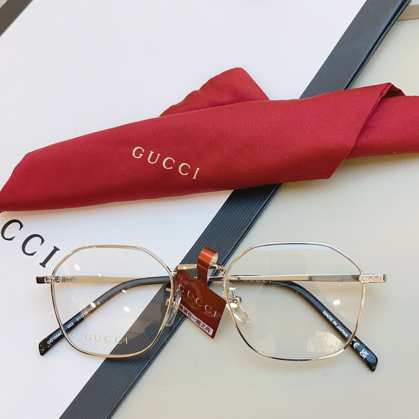 ，【GUCC*】古驰新款眼镜架👓 高版本✨，MODEL：GG1956OA，SIZE:51口19-145 