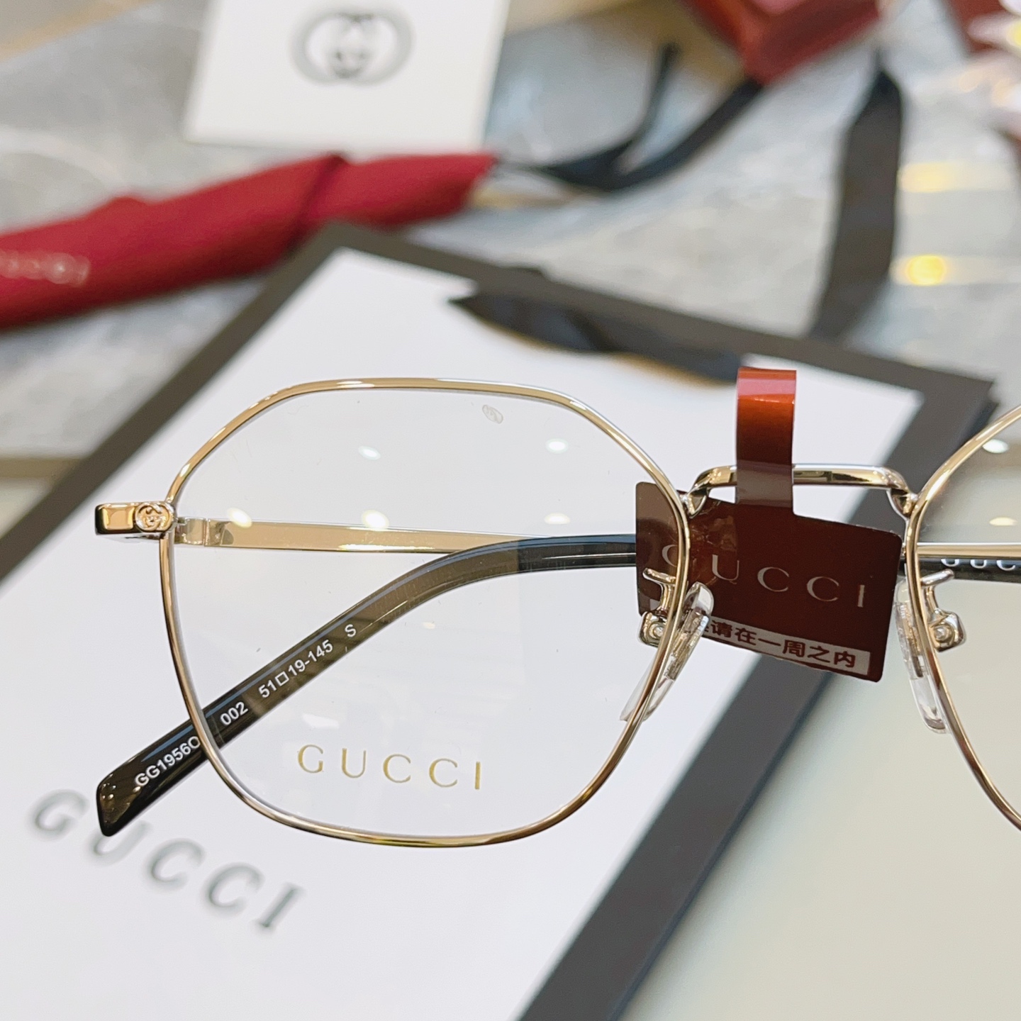 ，【GUCC*】古驰新款眼镜架👓 高版本✨，MODEL：GG1956OA，SIZE:51口19-145 