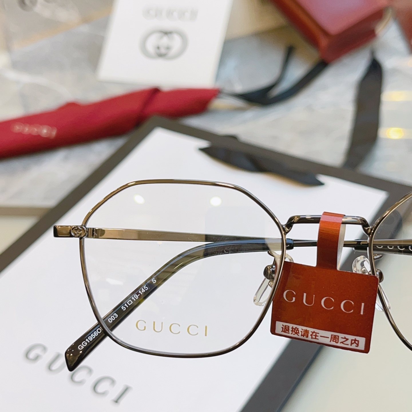 ，【GUCC*】古驰新款眼镜架👓 高版本✨，MODEL：GG1956OA，SIZE:51口19-145 