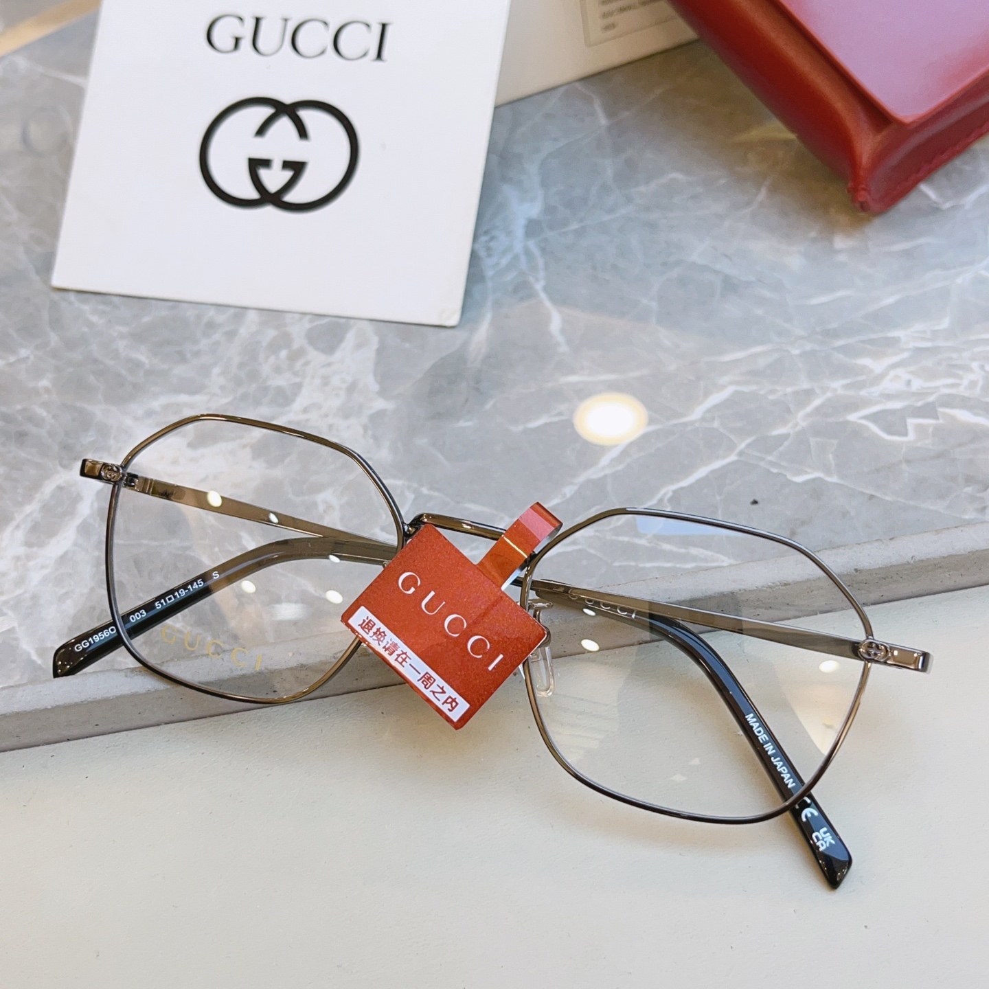 ，【GUCC*】古驰新款眼镜架👓 高版本✨，MODEL：GG1956OA，SIZE:51口19-145 