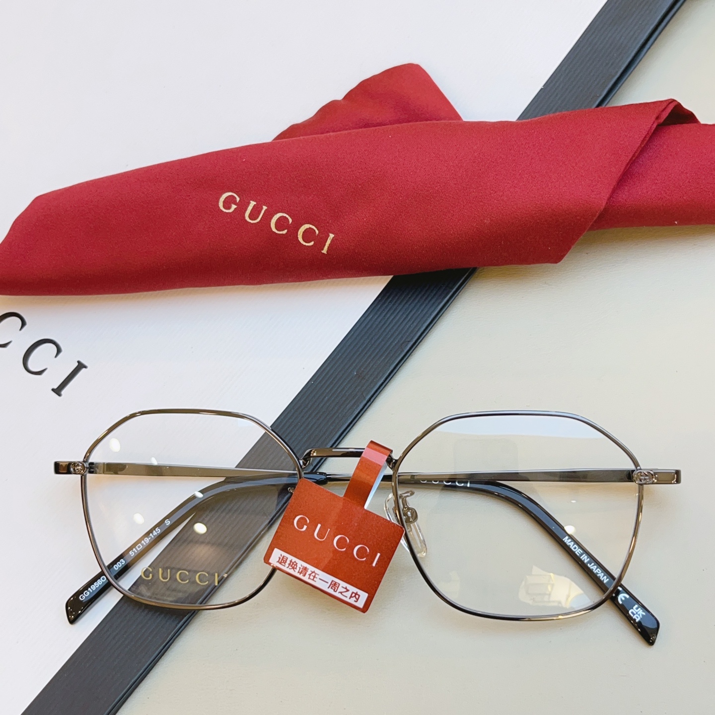 ，【GUCC*】古驰新款眼镜架👓 高版本✨，MODEL：GG1956OA，SIZE:51口19-145 
