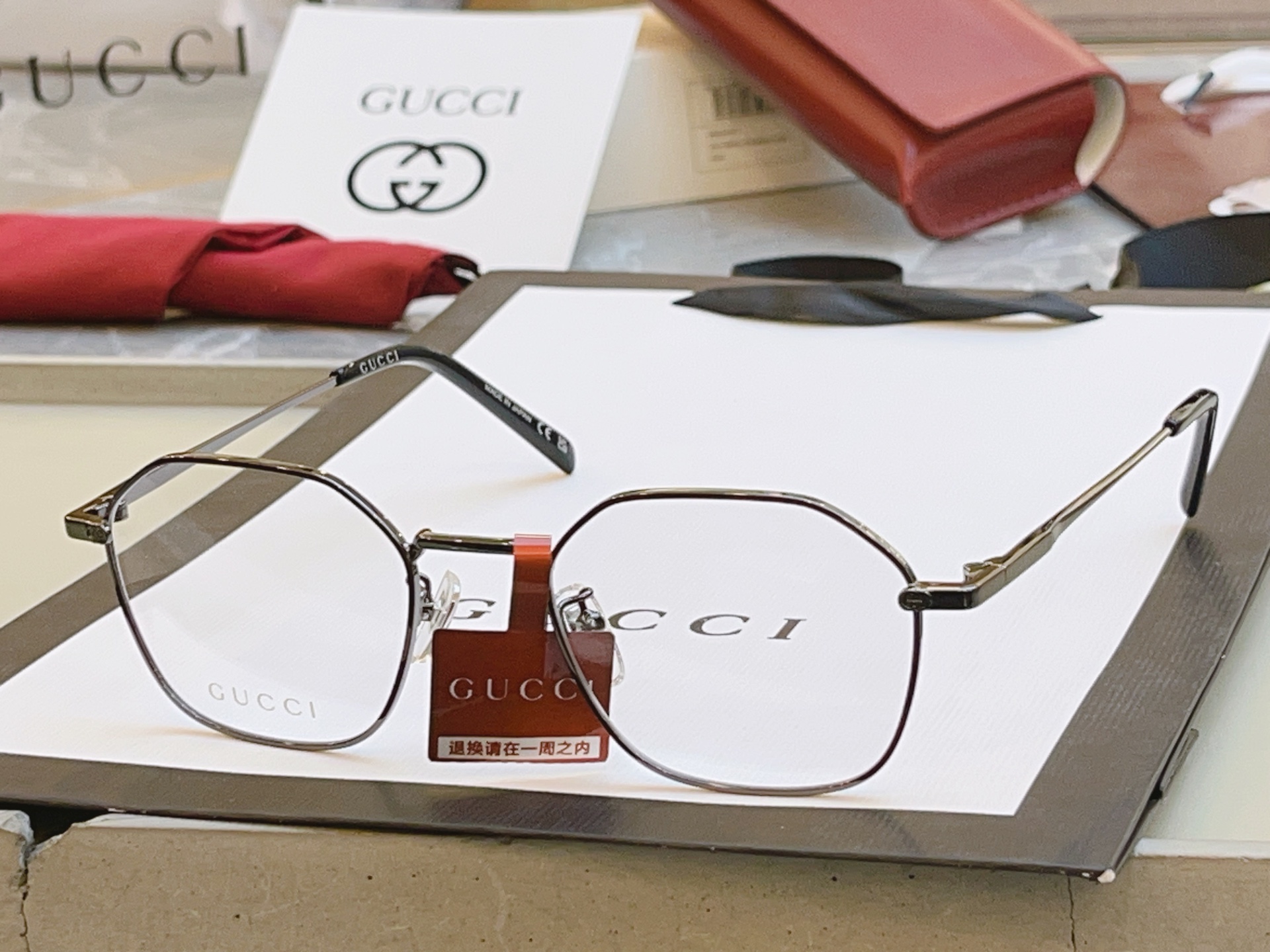 ，【GUCC*】古驰新款眼镜架👓 高版本✨，MODEL：GG1956OA，SIZE:51口19-145 
